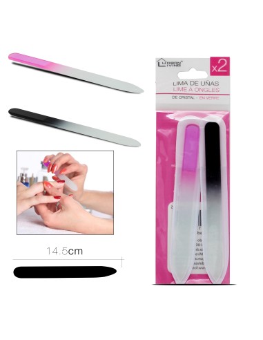 lime é ongles en verre x2 14.5cm