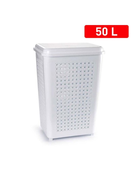 1140001-coffre a linge blanc