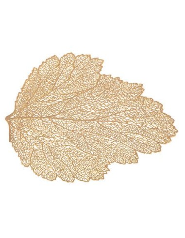 170170 - set table feuille dore 47cm