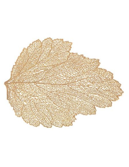 170170 - set table feuille dore 47cm