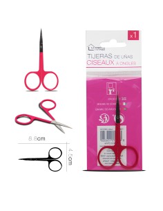 ciseaux é ongles rose x1   8.8 x 4.5 cm
