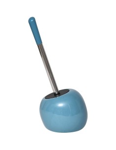 brosse wc dolomite forme boule - turquoise