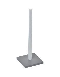 6718208-reserve papier wc bambou et mdf - blanc/gris