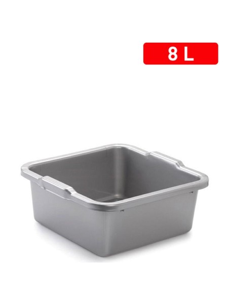 1126212-bassine carree 8 l  argent