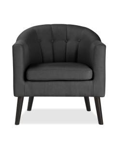fauteuil jonas bleu nea 86 pieds noir