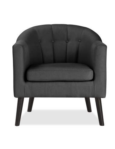 fauteuil jonas bleu nea 86 pieds noir