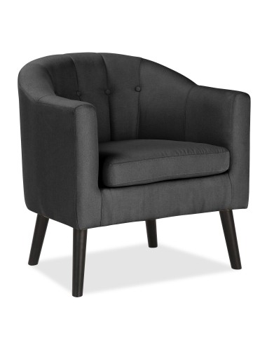 fauteuil jonas jaune moutarde nea 66 pieds bois