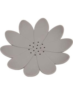 porte savon tpr forme nenuphar - taupe