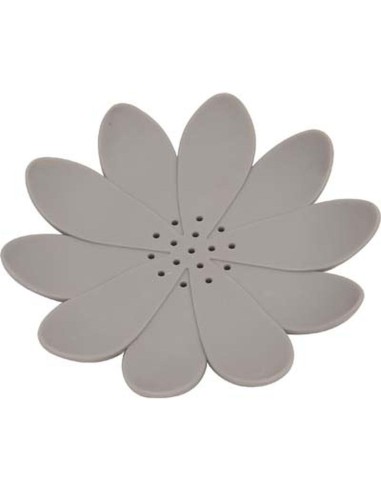 porte savon tpr forme nenuphar - taupe