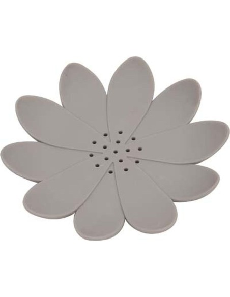 porte savon tpr forme nenuphar - taupe