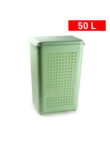 11400m7-coffre a linge vert rattan