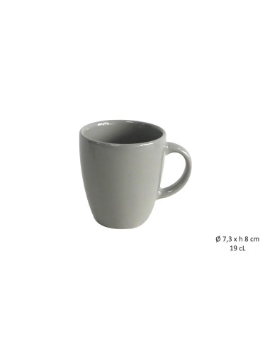 gresmu005 - mug bombe gris clair pm 19cl- gres