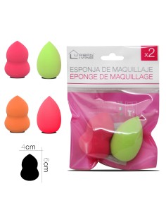 eponge a maquillage x2  6 x 4 cm