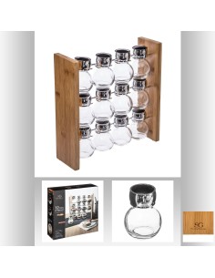 146666 - rack epice x12 droit bam L. 29,3 x P. 9 x H. 29,3 cm