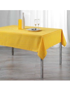 1722230-nappe rectangle 140 x 300 cm polyester applique filiane miel
