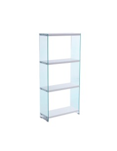 etagere 3 niveaux pegasus 165x76x30 cm laque blanc