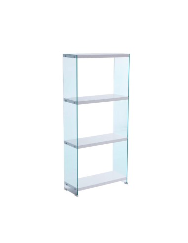 etagere 3 niveaux pegasus 165x76x30 cm laque blanc