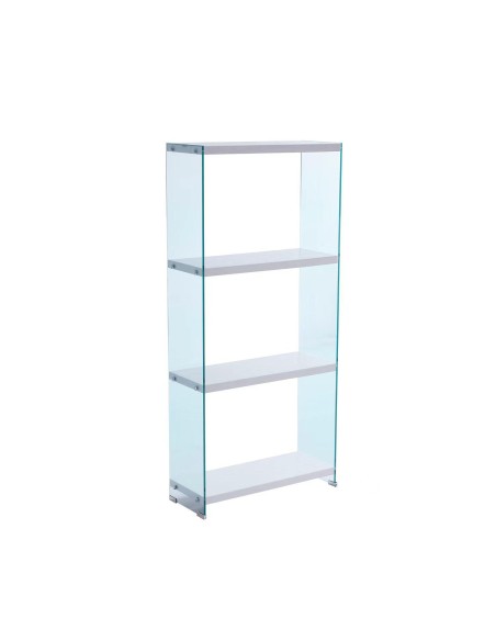 etagere 3 niveaux pegasus 165x76x30 cm laque blanc