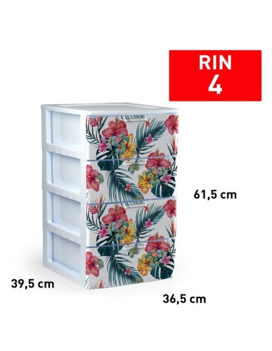 119278l - bloc de rangement rin 4 tiroirs deco38