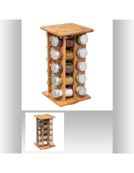 169263-rack epice rota x20 inclus bam L. 18 x P. 18 x H. 34,2 cm