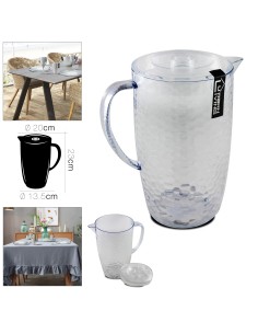 pichet plastique maia 13.5 x 20 x 23 cm