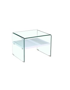 bout de canape/chevet  denali glossy blc 50x45x43cm