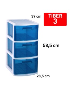 12167s5-bloc de rangement tiber 3 tiroirs azul tras f18
