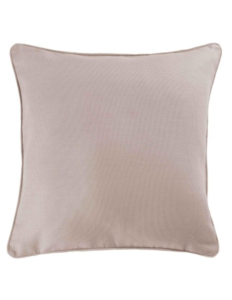 coussin passepoil 60 x 60 cm coton uni panama lin