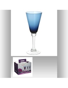 154595a - verre vin x1 marc bleu 28cl