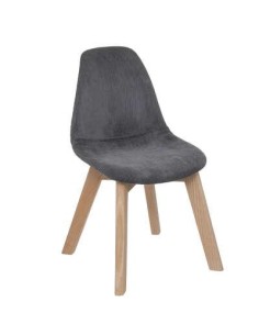 174312a-chaise lena velours gris