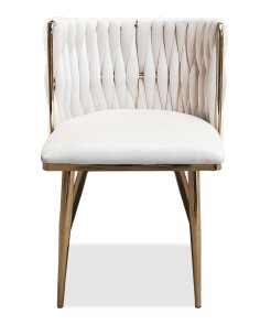 chaise pienza beige pieds dore gs026-03