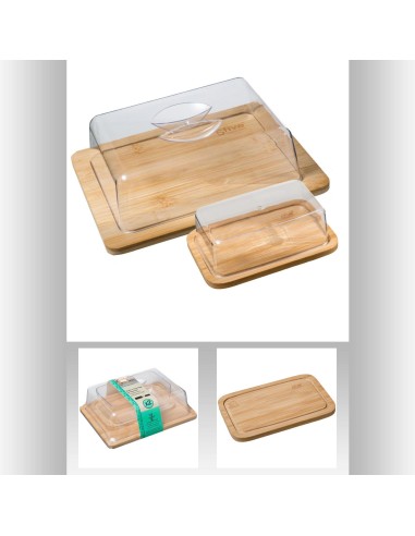 169200 - beurrier blackbamboo L. 19 x P. 12,5 x H. 6 cm