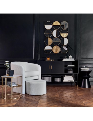 185077-fauteuil + tab boucl doti blc