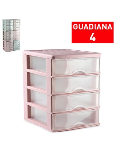 112681a-bloc de rangement guadiana 4 tiroirs surt vrm