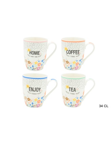 mug bombe flower 34cl porcelaine