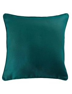 1607330- housse de coussin +encart 40 x 40 cm coton uni panama emeraude