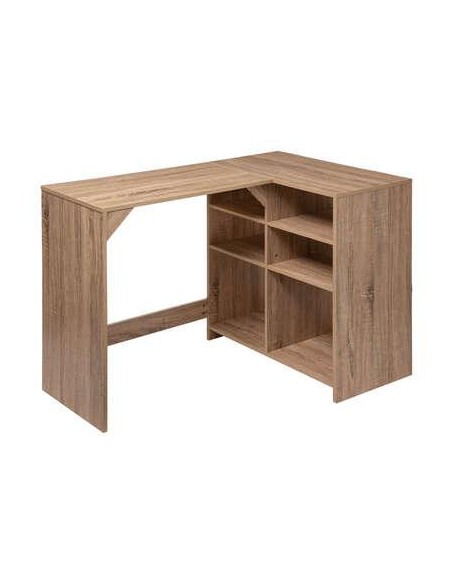 173604 - bureau d'angle 6 cases nat mix