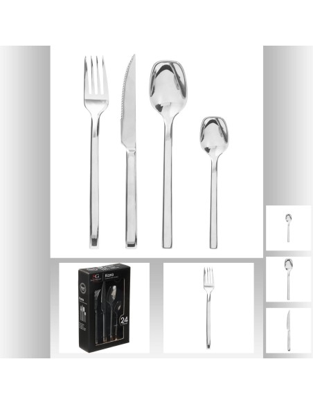 160768 - menagere inox 24p kara