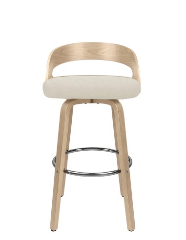 tabouret fouquet noir + bois foncé avec pieds noir mat