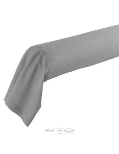 taie de traversin 85 x 185 cm uni 57 fils lina galet +point bourdon