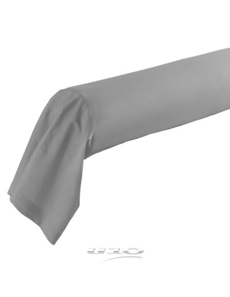 taie de traversin 85 x 185 cm uni 57 fils lina galet +point bourdon