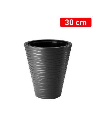 1271935-pot rond 30cm sahara dunes anthracite