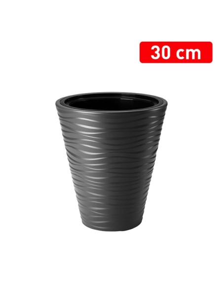 1271935-pot rond 30cm sahara dunes anthracite