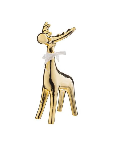 183766 - renne ceramique or h26cm