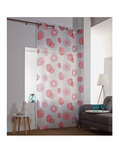 1625597-panneau a oeillets 140 x 240 cm voile sable imprime vega corail