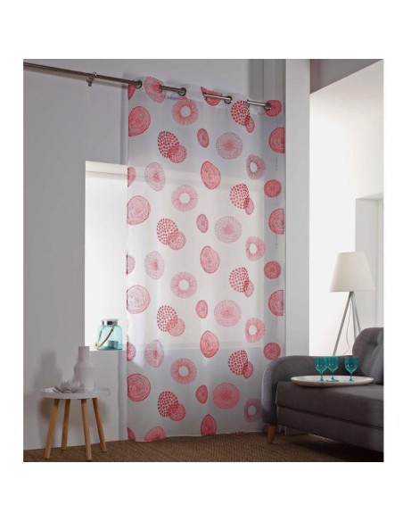 1625597-panneau a oeillets 140 x 240 cm voile sable imprime vega corail