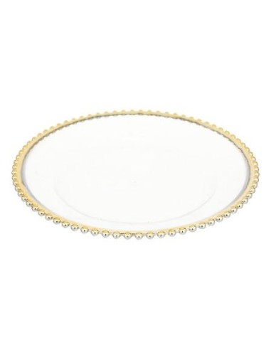 183351 - assiette pres billes dore 32cm