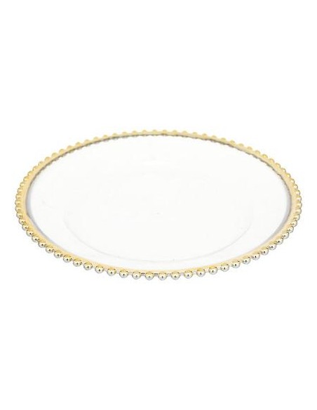 183351 - assiette pres billes dore 32cm