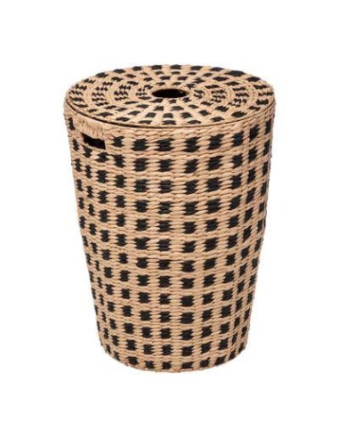174554- panier linge 40l rond terre in