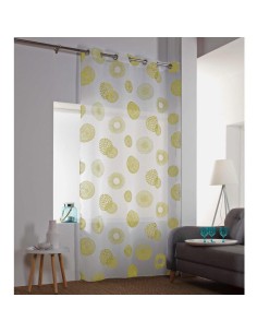 1625598-panneau a oeillets 140 x 240 cm voile sable imprime vega jaune